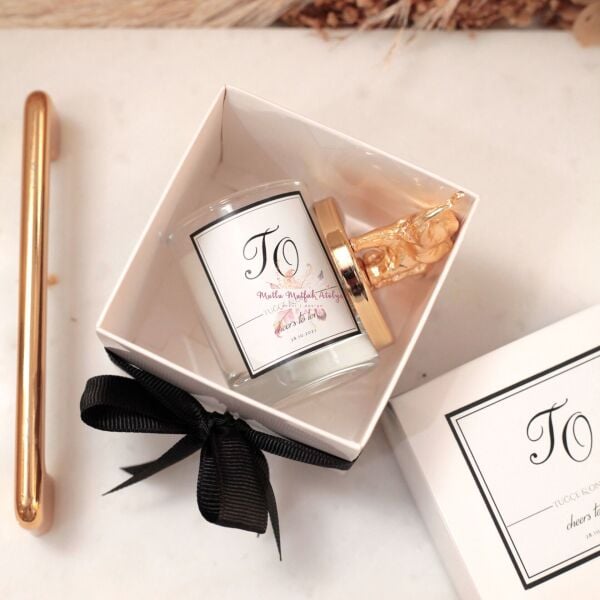 Kare Kutulu Fil Tepelikli Mum