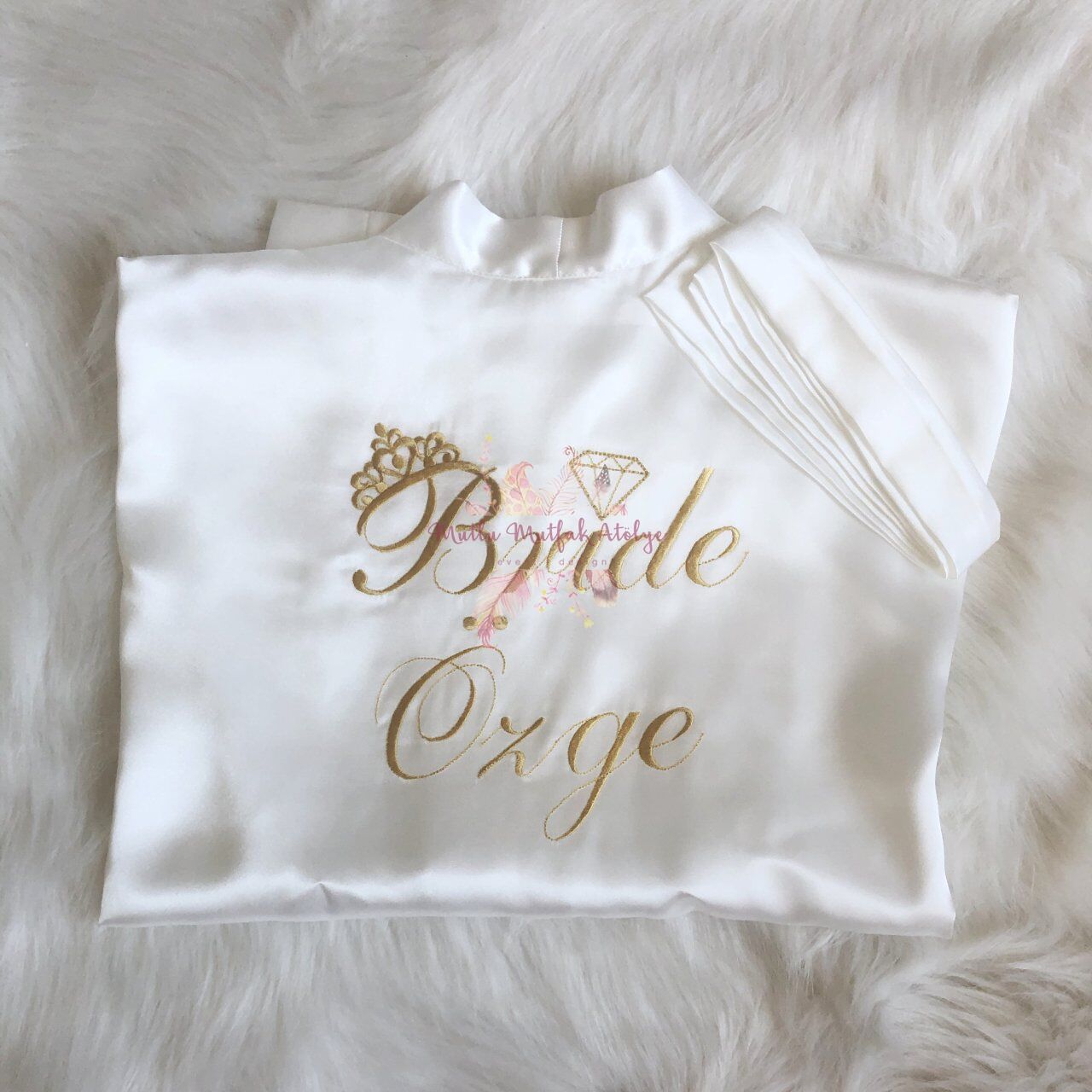 İsimli Nakışlı Sabahlık