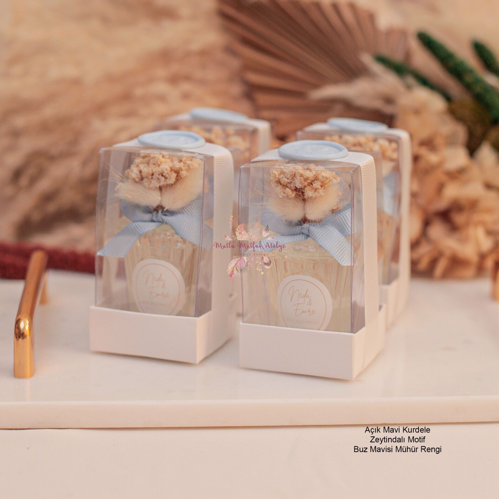 Kutulu Cam Şişe Eyüp Sabri Tuncer Hediyelik Kolonya