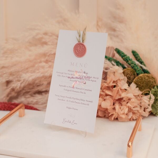 Mühürlü Menü Kartı 11X19