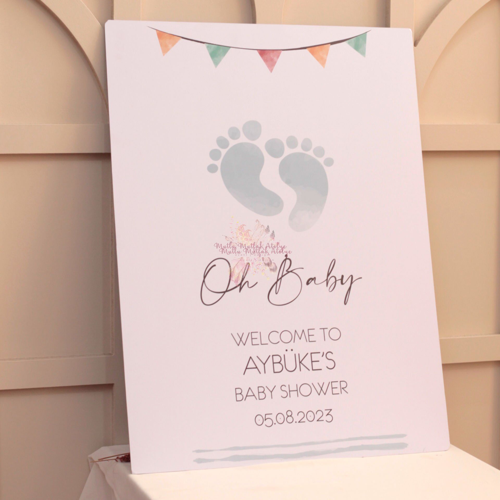 Baby Shower Karşılama Panosu