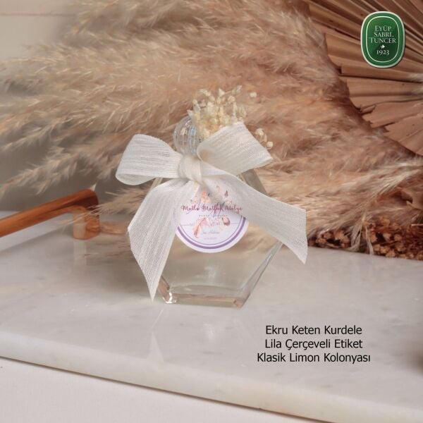 Altıgen Cam Şişe Hediyelik Eyüp Sabri Tuncer Kolonya