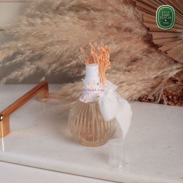 Fısfıslı Yuvarlak Cam Şişe Hediyelik Eyüp Sabri Tuncer Kolonya