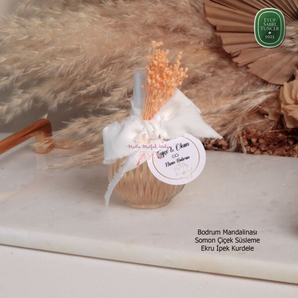 Fısfıslı Yuvarlak Cam Şişe Hediyelik Eyüp Sabri Tuncer Kolonya