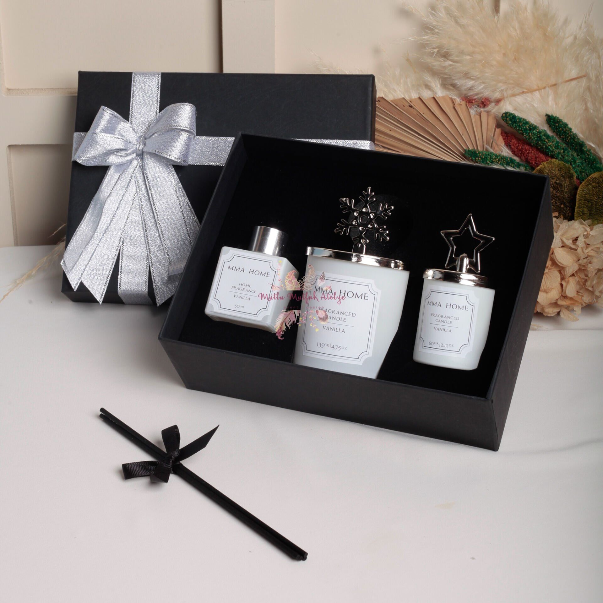 Vanilya Kokulu Oda Kokusu, Küçük ve Büyük Mum Seti