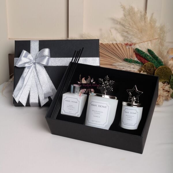 Vanilya Kokulu Oda Kokusu, Küçük ve Büyük Mum Seti