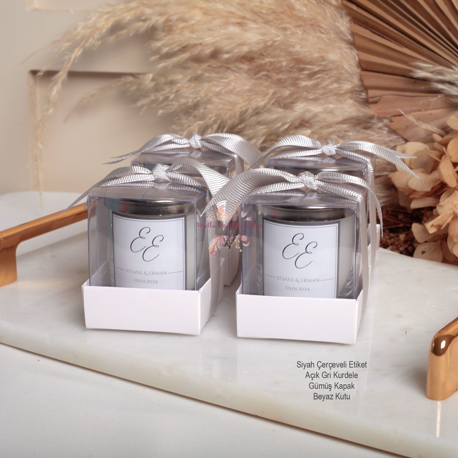 Söz - Nişan - Düğün Hediyeliği Kokulu Mum