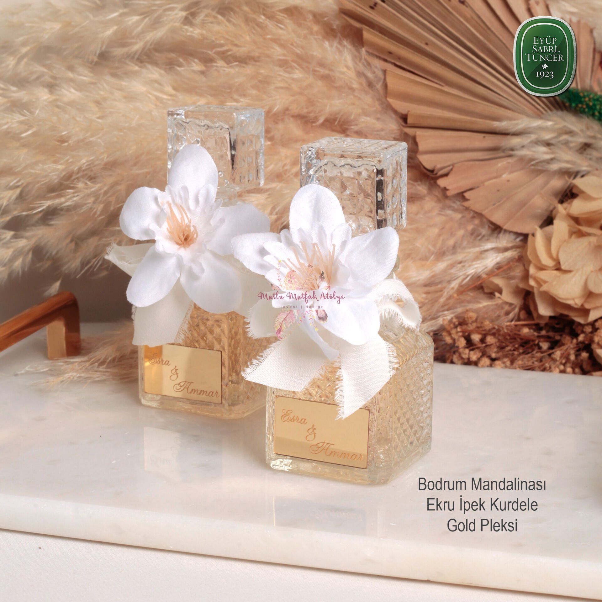 Kristal Şişeli Hediyelik Eyüp Sabri Tuncer Kolonya