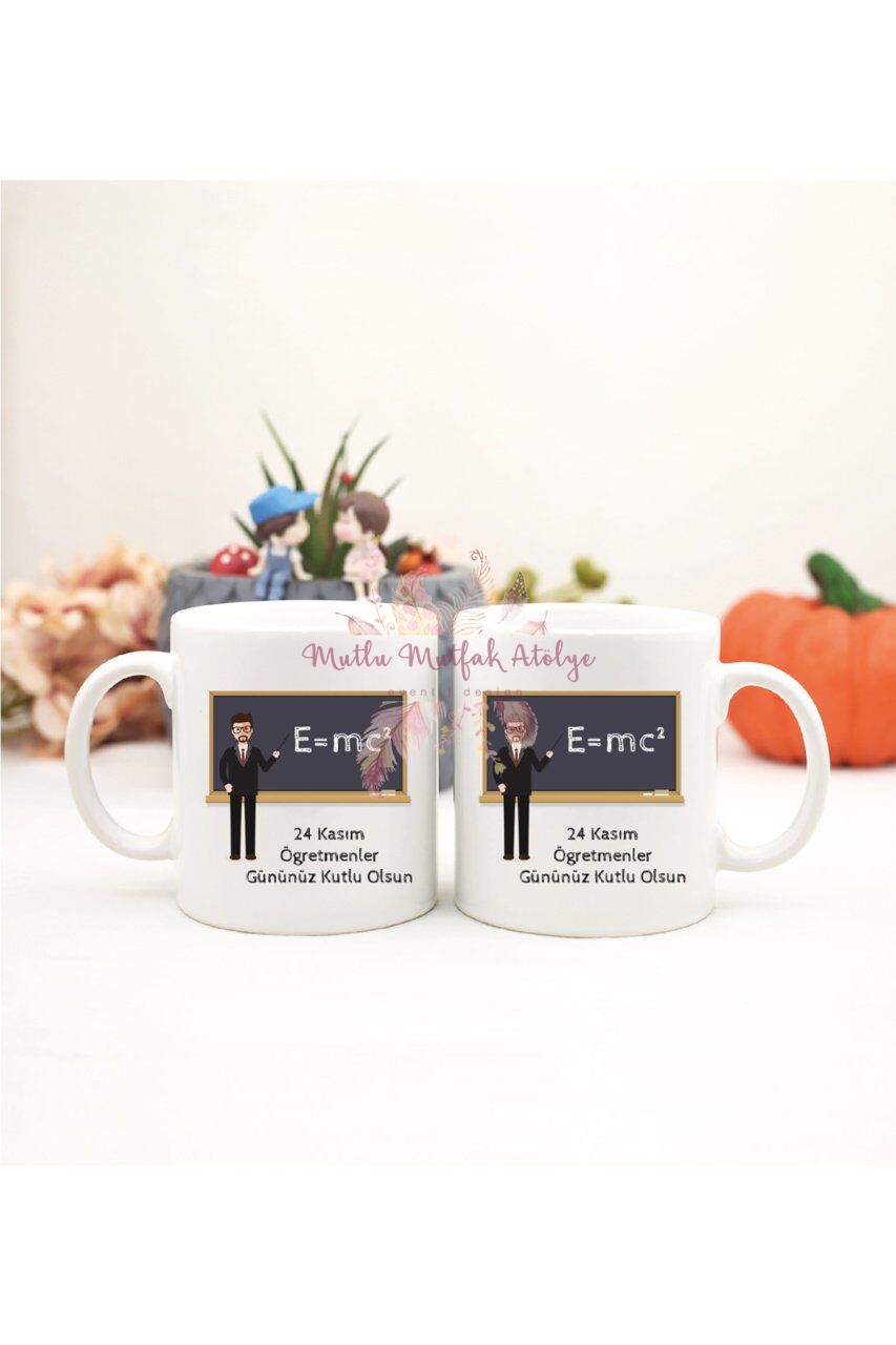 Öğretmenler Günü Hediyesi Erkek Öğretmen İkili Kupa Bardak