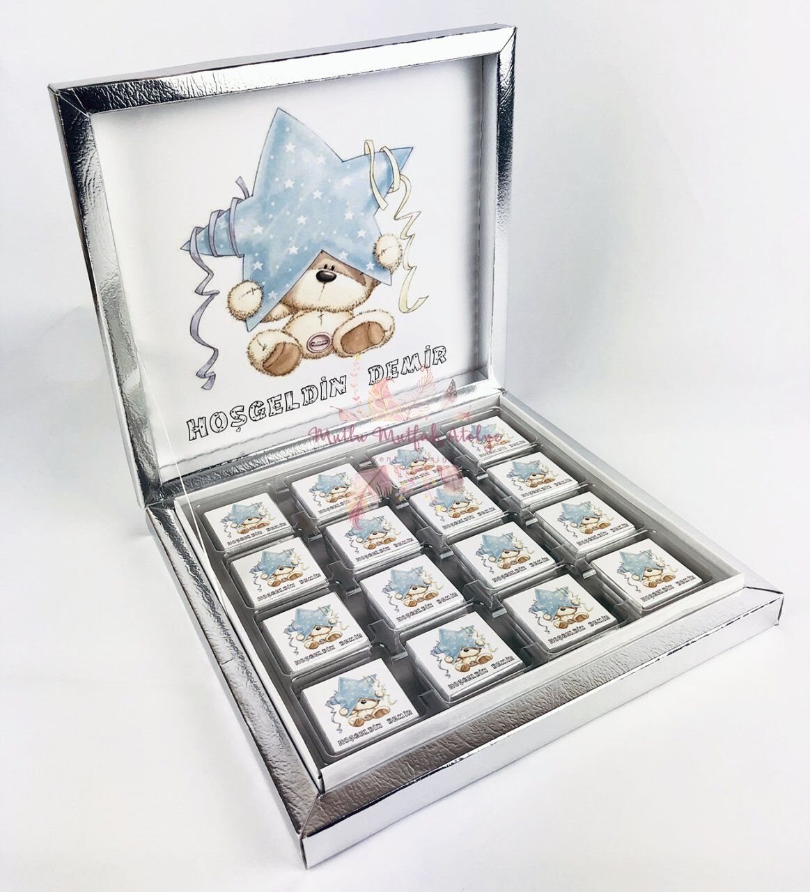 Ayıcık Konseptli 32'li Kutu Çikolata