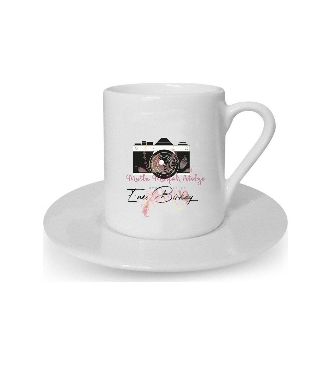 Firmalara Özel Logolu İsimli Türk Kahvesi Fincanı