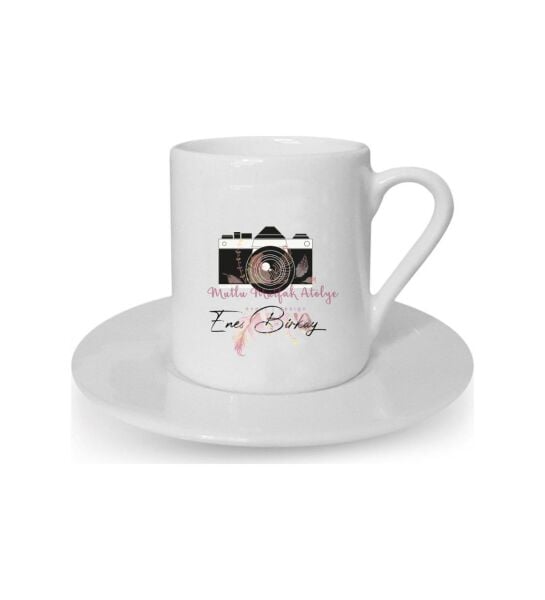 Firmalara Özel Logolu İsimli Türk Kahvesi Fincanı