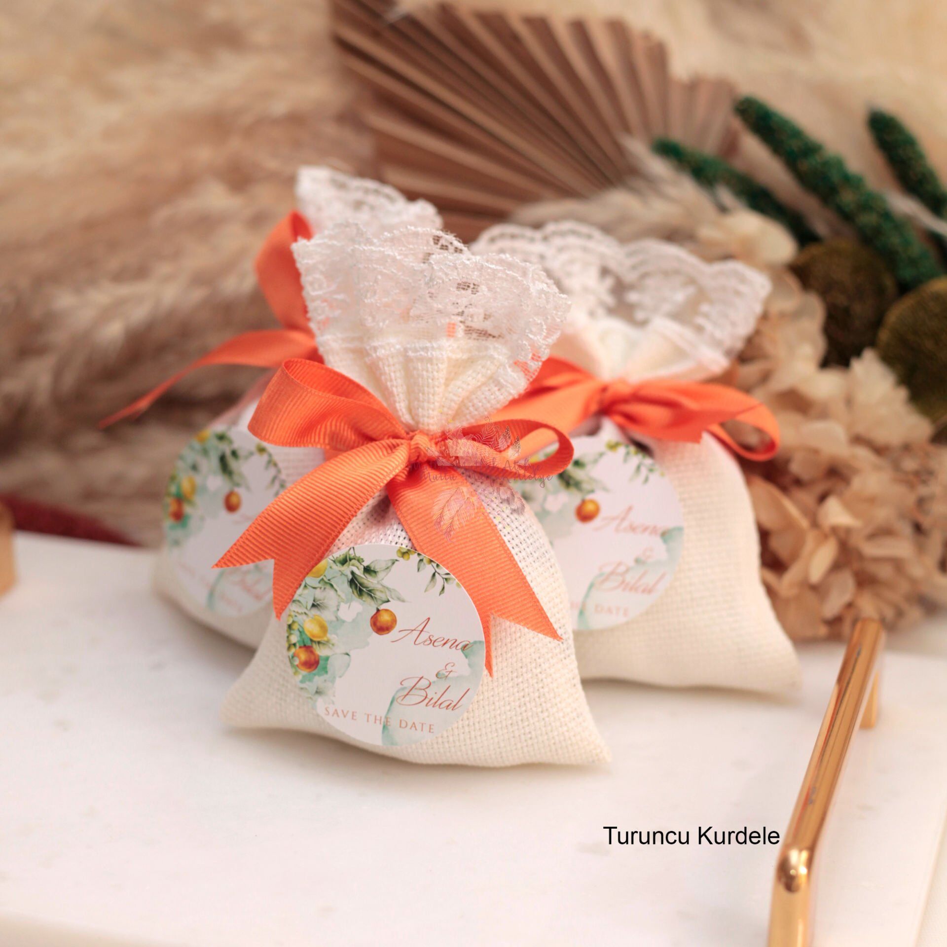 Hediyelik  Lavanta Kesesi Portakal Konseptli