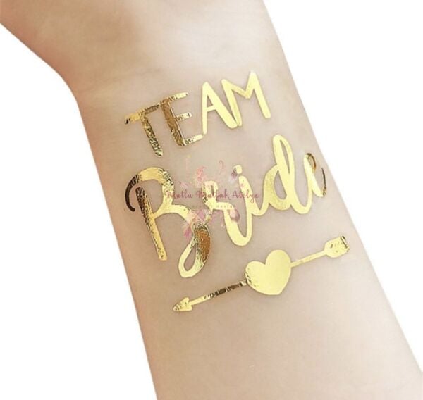 Bride To Be Geçici Dövme Gold 10'lu