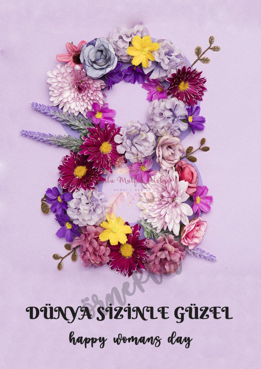 Hediyelik Şans Bilekliği Kadınlar Günü Konseptli