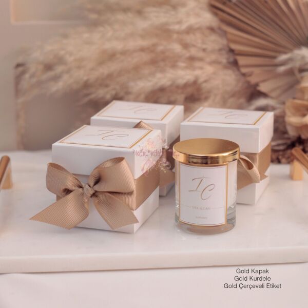 Hediyelik Kapaklı Kokulu Kutulu Mum