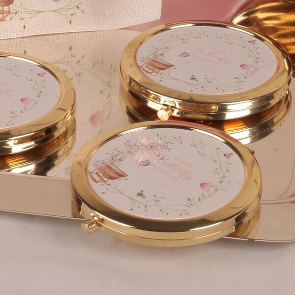 Hediyelik Kapaklı Gold Ayna (KUTUSUZ)