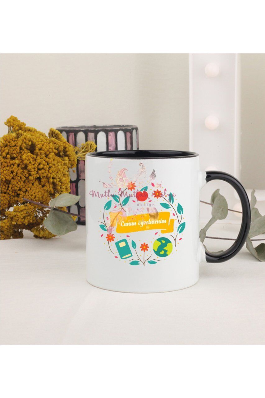Öğretmenler Günü Hediyesi  Siyah Kupa Bardak