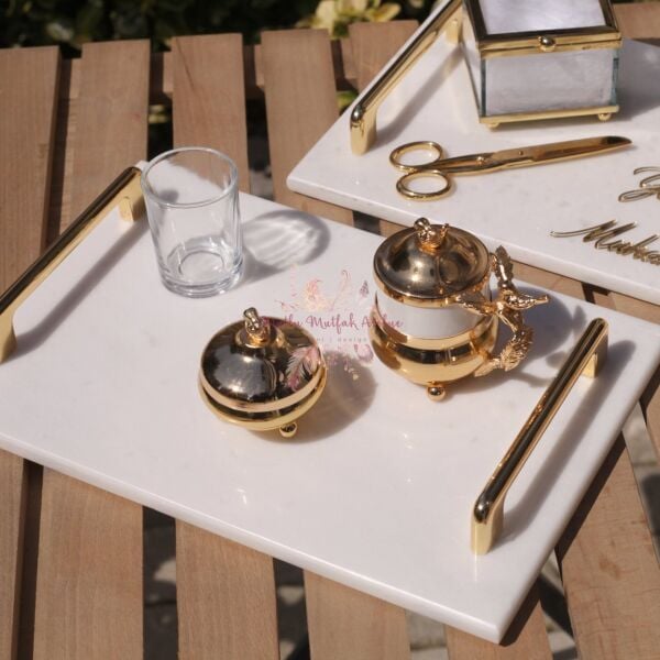 Mermer İsimli Damat Kahvesi Seti