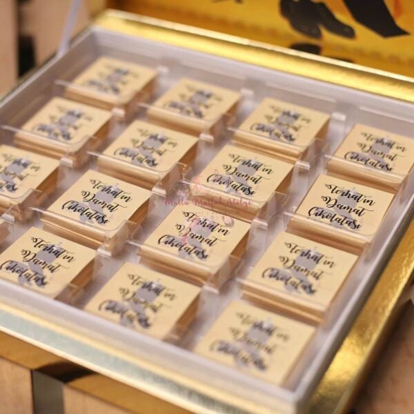 Damat Bohçası İçin 48'li Kutulu Çikolata