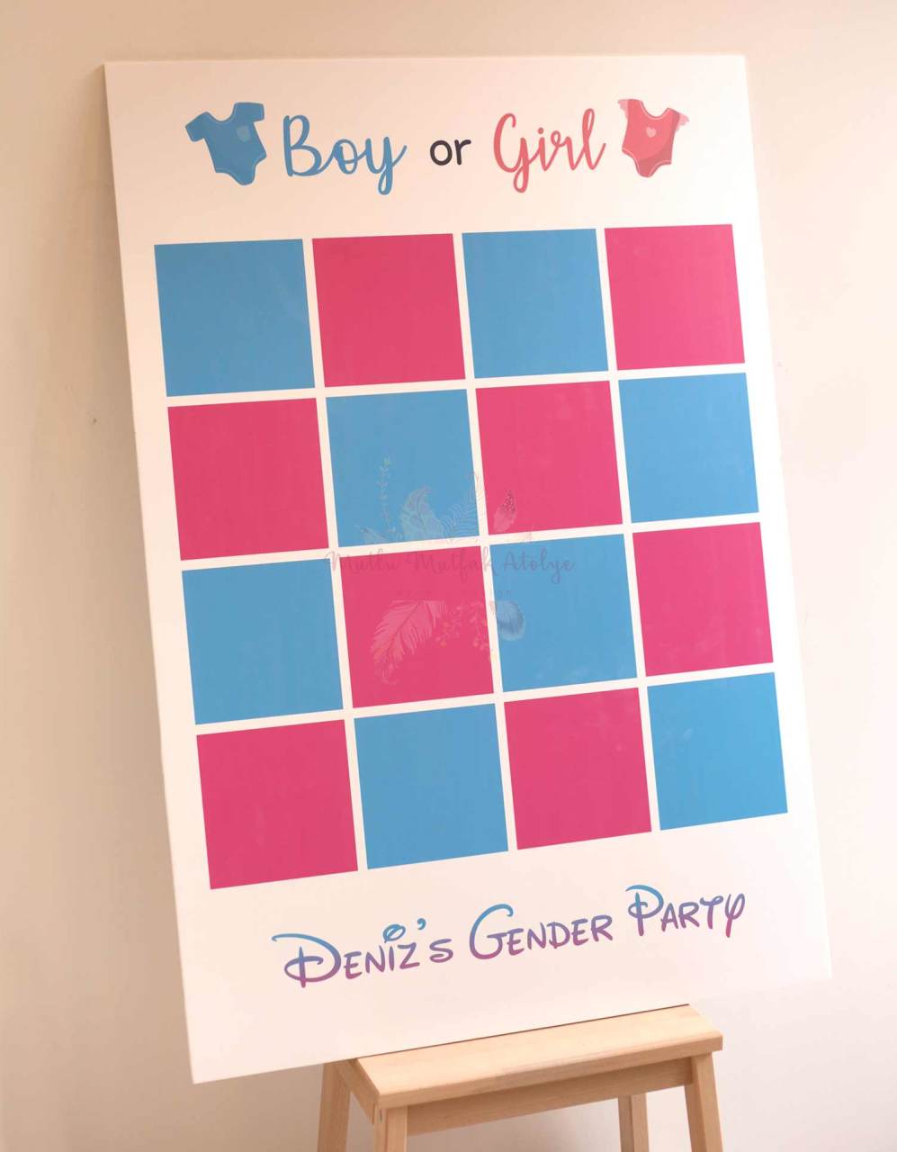 Gender Party Karşılama Panosu