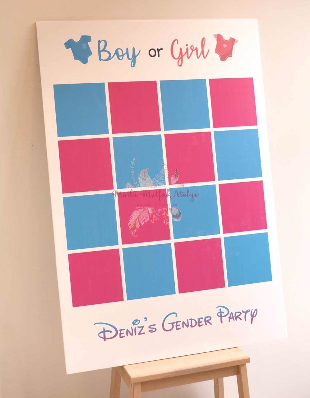 Gender Party Karşılama Panosu