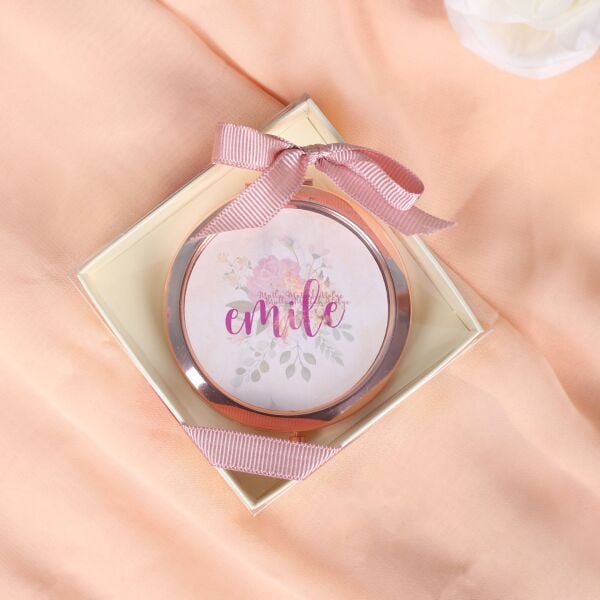 Hediyelik Kutulu Kapaklı Rose Gold Ayna