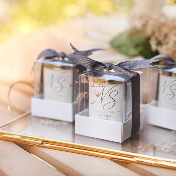 Hediyelik Kapaklı Kutulu Mum Seçenekli