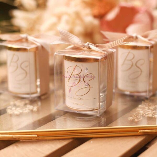 Hediyelik Kapaklı Kutulu Mum Seçenekli