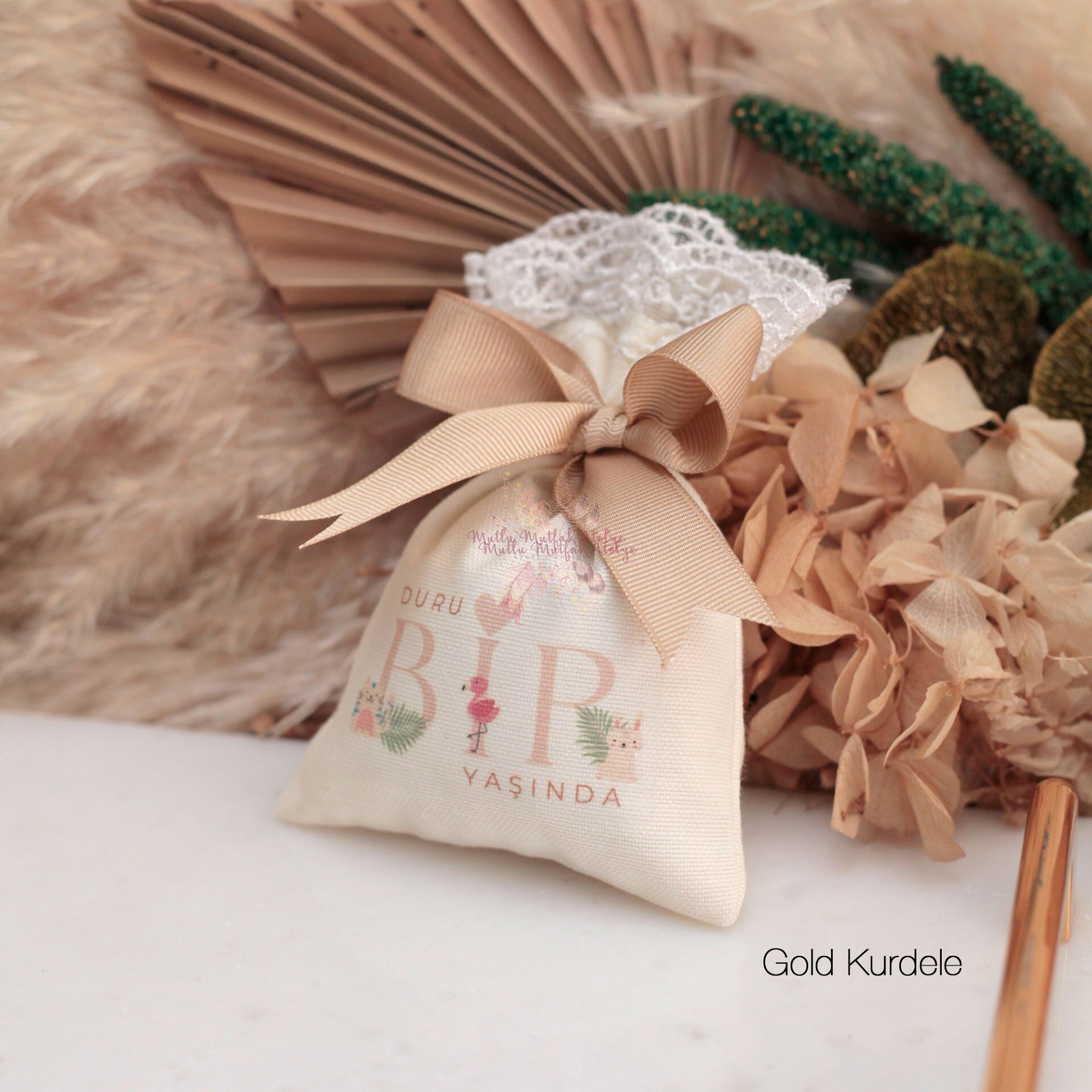 Hediyelik Baskılı Lavanta Kesesi 1 Yaşında Görseli