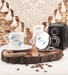Kişiye Özel Anneler Günü İsimli Aynalı Kahve Fincanı