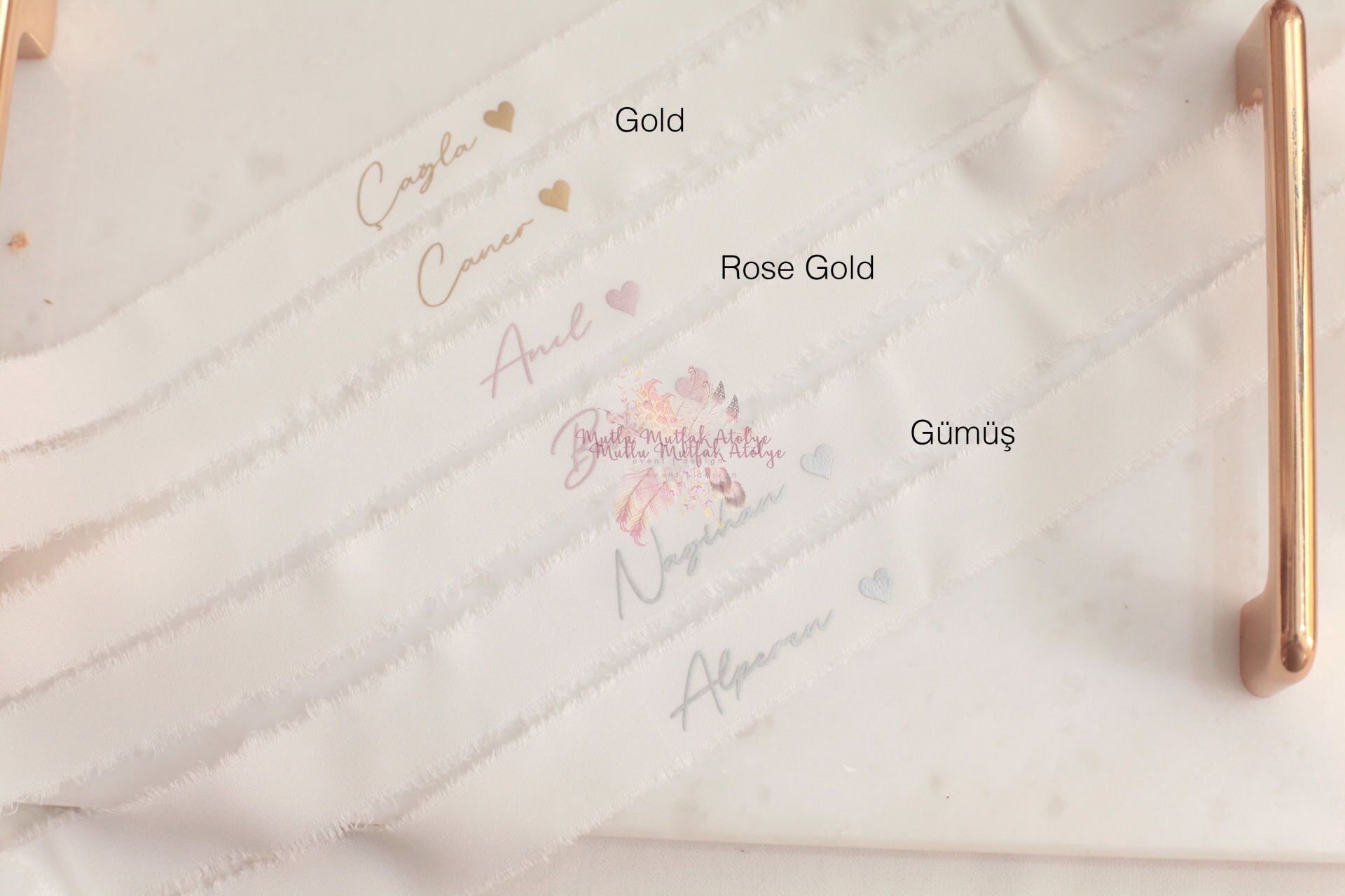 İsimli İpek Söz Kurdelesi