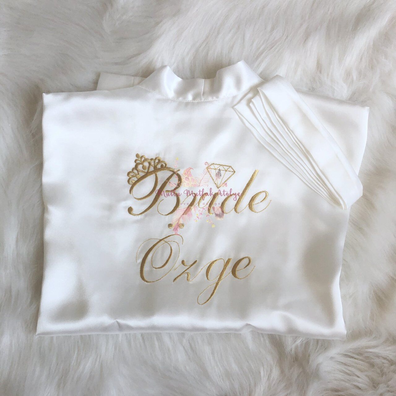 Bride Nakışlı Sabahlık