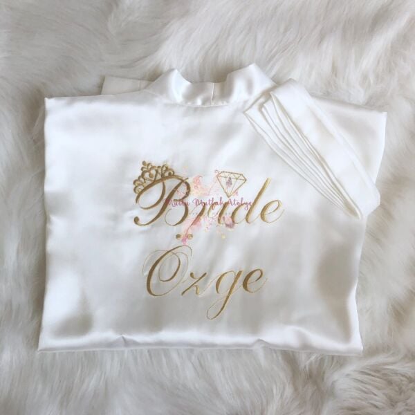 Bride Nakışlı Sabahlık