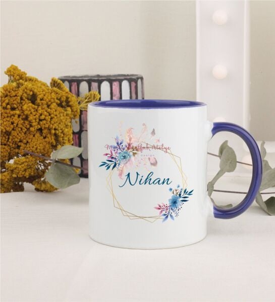 Kişiye Özel Anneler Günü İsimli Lacivert Kupa Bardak