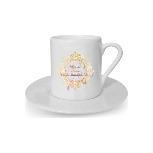 Kişiye Özel Türk Kahvesi Fincanı İsimli Damat Kahvesi