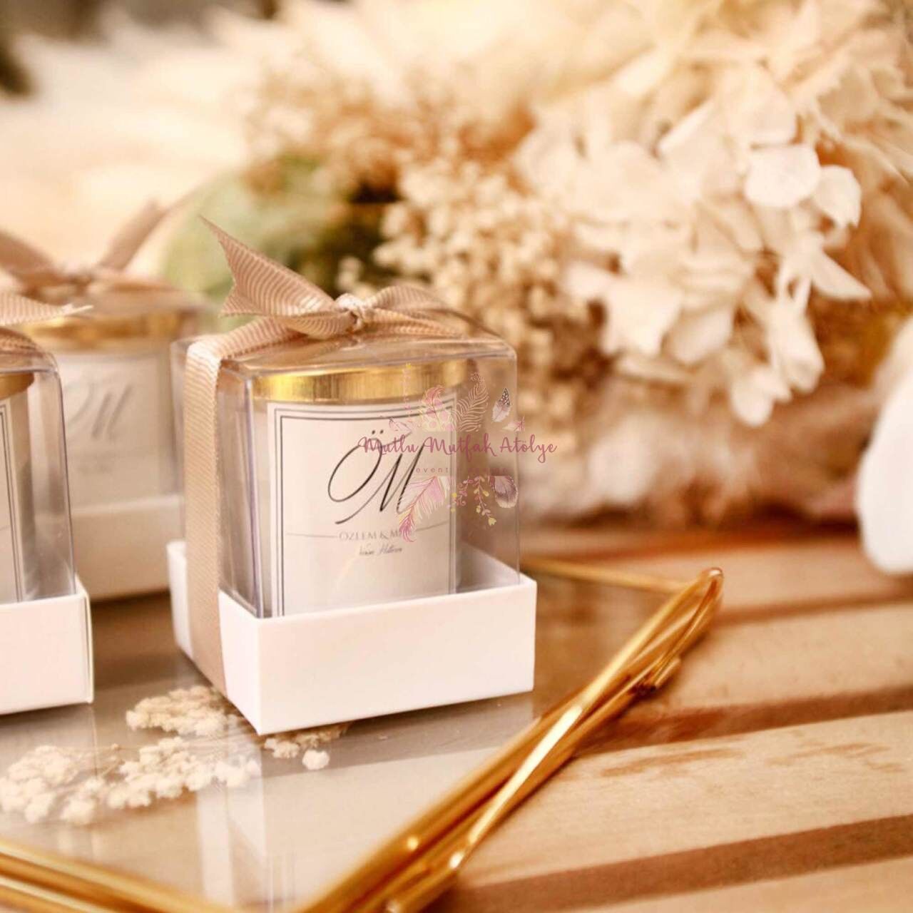 Hediyelik Kapaklı Kutulu Mum
