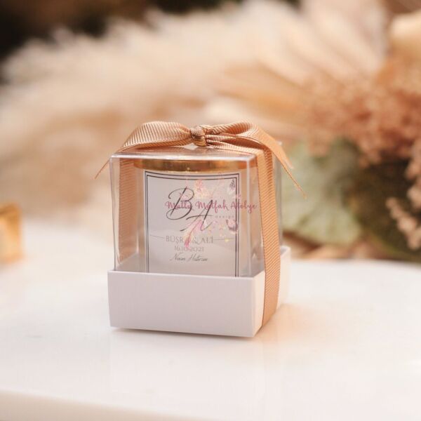 Hediyelik Kapaklı Kutulu Mum