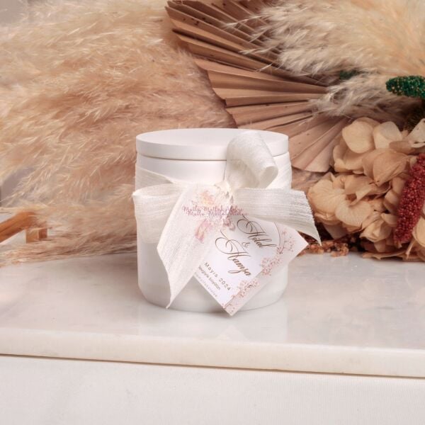 Vanilya Kokulu Beton Mum