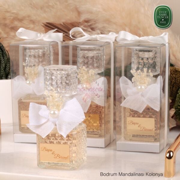Kutulu Kristal Şişeli Hediyelik Eyüp Sabri Tuncer Kolonya
