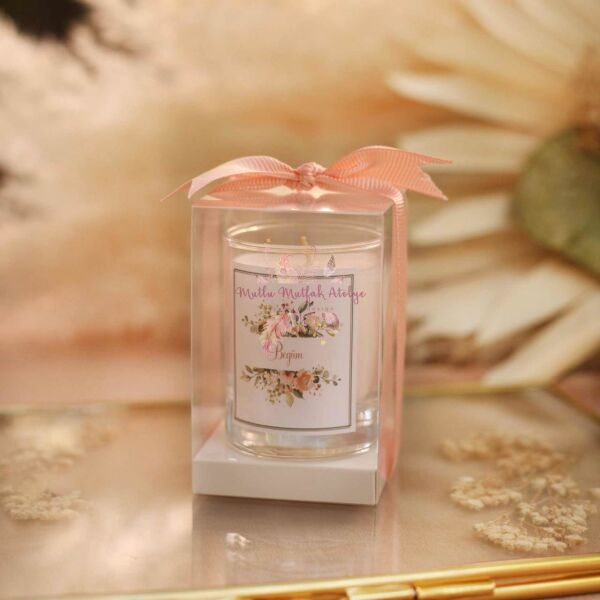 Hediyelik Kutulu Mum Yükseltili