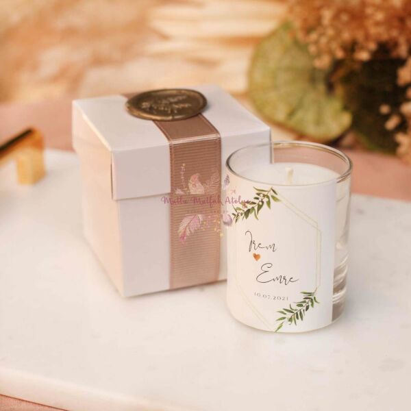 Hediyelik Mühürlü Kutulu Mum