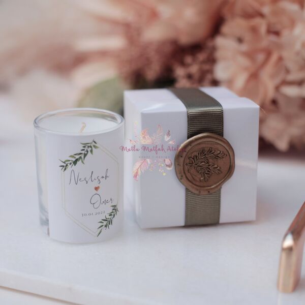 Hediyelik Mühürlü Kutulu Mum
