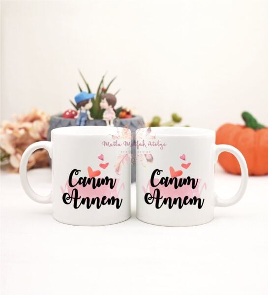 Anneler Günü Canım Annem İkili Kupa Bardak