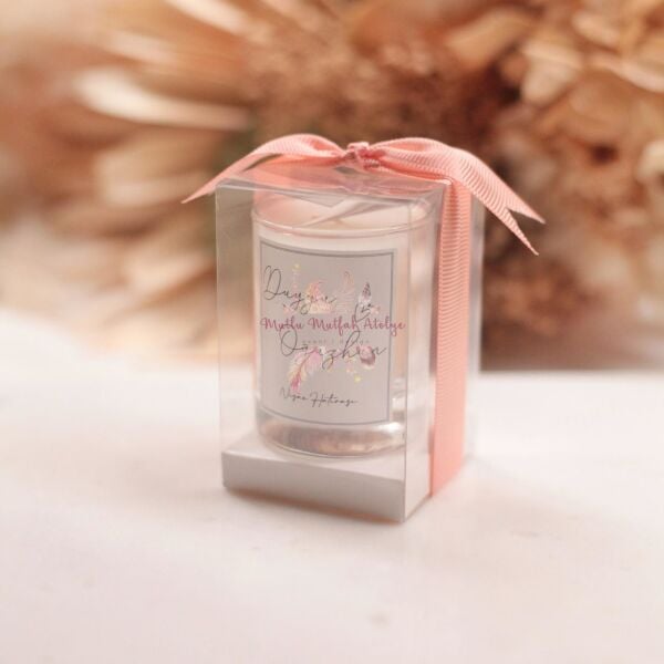 Hediyelik Kutulu Mum Yükseltili