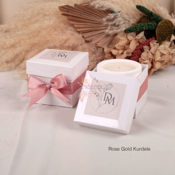 Vanilya Kokulu Kutulu Beton Mum