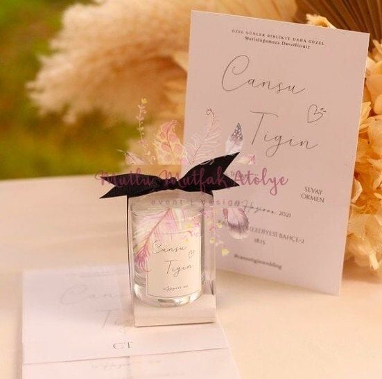 Şeffaf Zarflı Davetiye ( 50 Ad.)