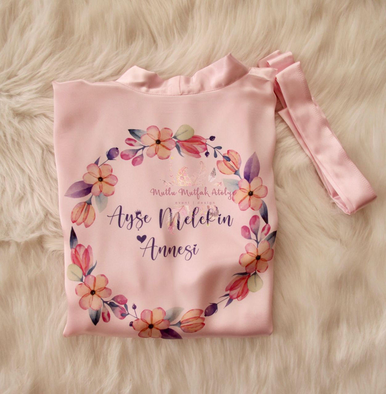 Açık Pembe Anne Sabahlığı