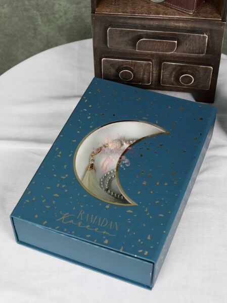 Hediyelik Kişiye Özel Kutulu Şal ve Tesbih