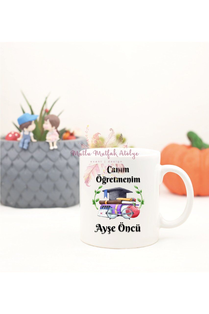 Kişiye Özel Öğretmenler Günü Hediyesi İsimli Canım Öğretmenim Kupa Bardak